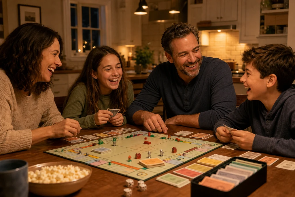 Giocatori intorno al tabellone Monopoly