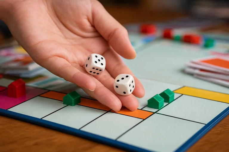 Tabellone Monopoly visto dall'alto